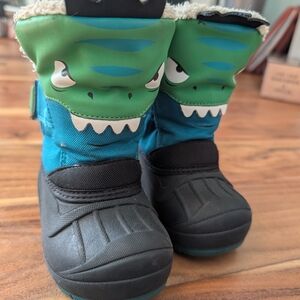 Kids Dinosaur Winter Boots